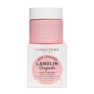 Lanocreme New Zealand Lanolin Originals Face Cream with Vitamin E 100g NEW